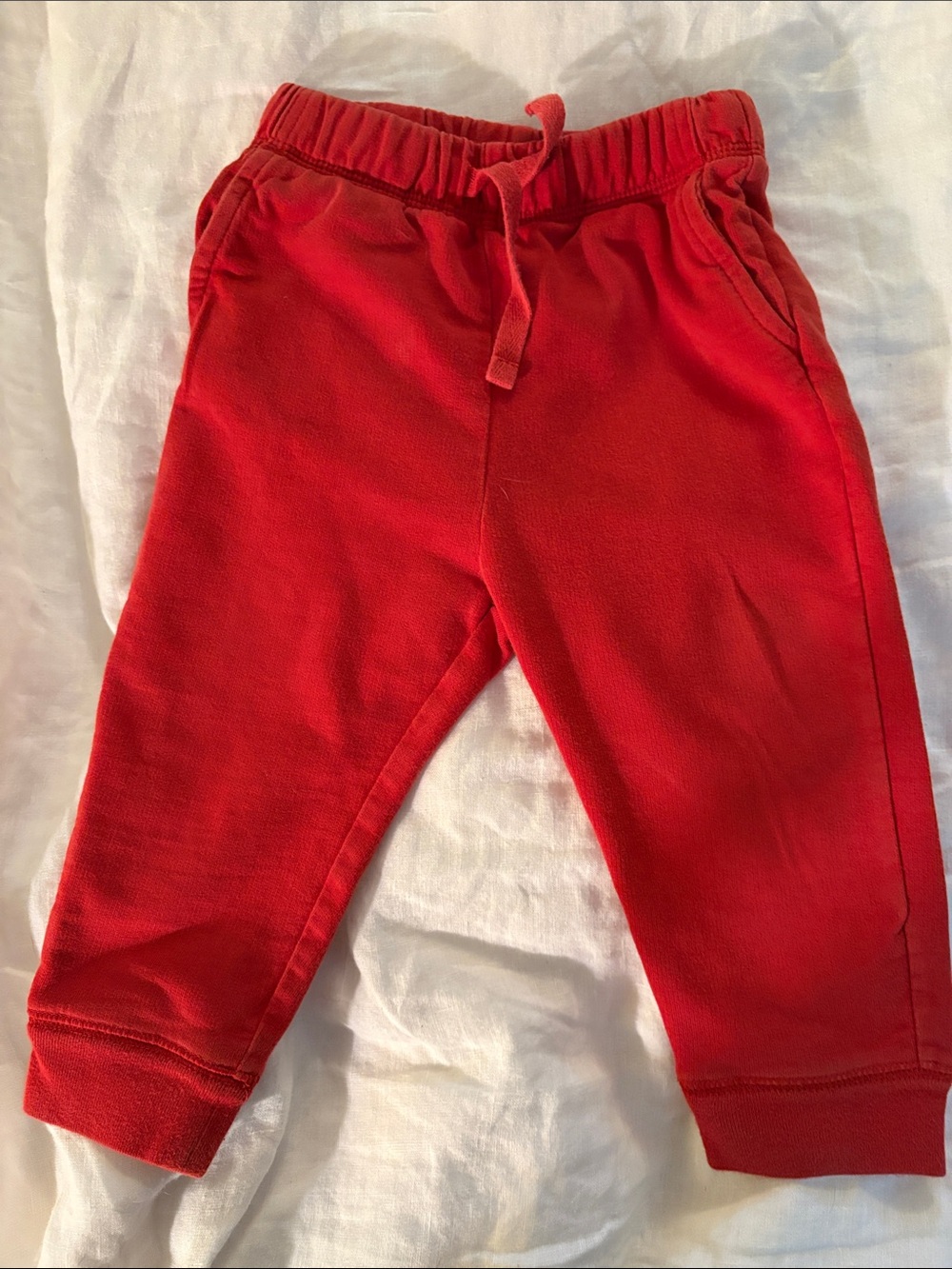 Tea Collection Bright Red Kids Jogger Pants